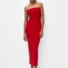 PULL & BEAR Long Strapless - Abito Da Sera - Red -Pull & Bear a1958f79aa97414fbb5ac6163bdbfd07