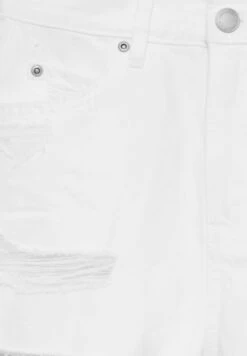 PULL & BEAR Mom-Fit - Shorts Di Jeans - White -Pull & Bear a1a1f32635fe4558b4a7f46bc6679d64