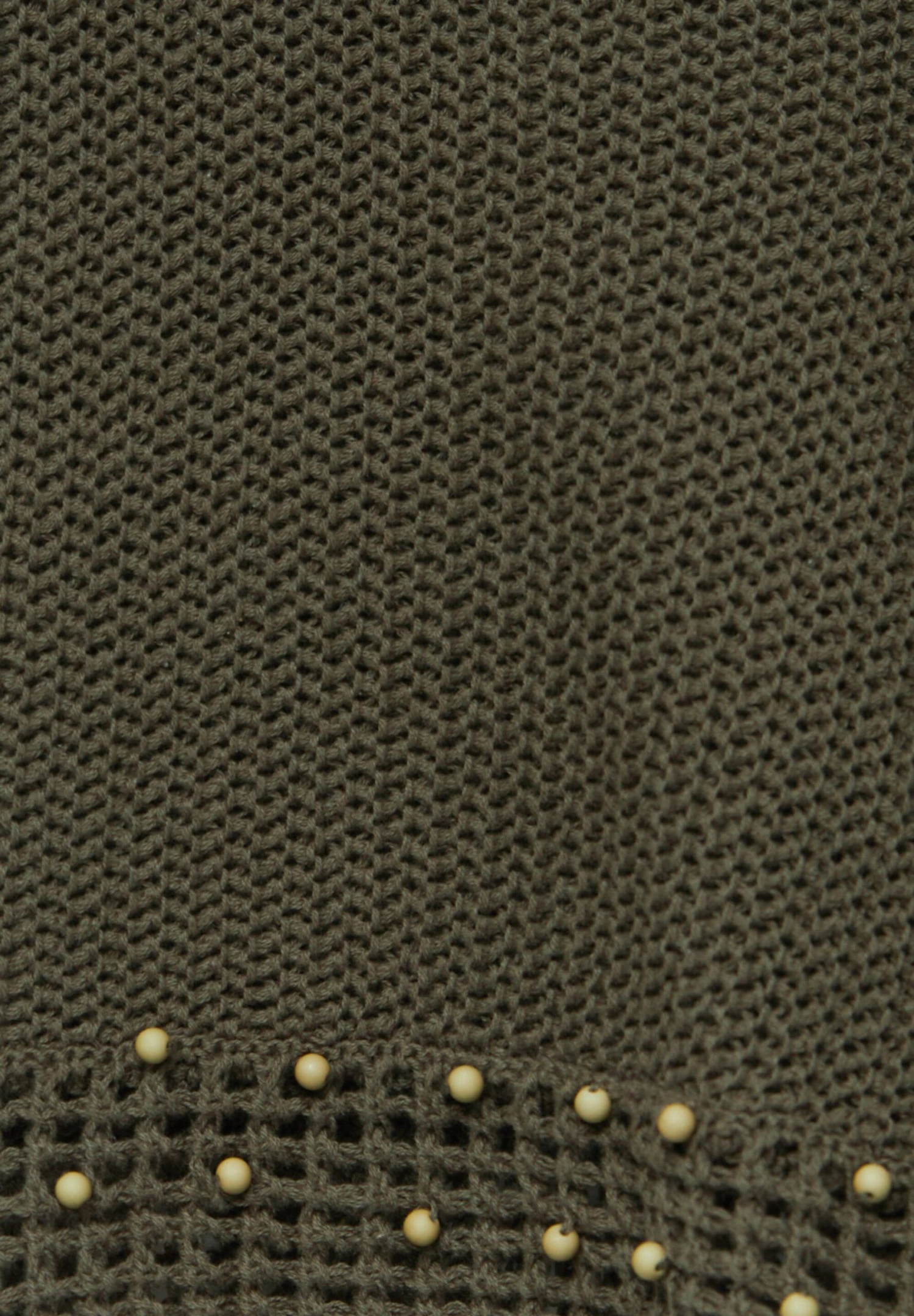 PULL & BEAR Crochet Shorts With Beading - Shorts - Khaki 8 PULL & BEAR Crochet Shorts With Beading - Shorts - Khaki - immagine 6