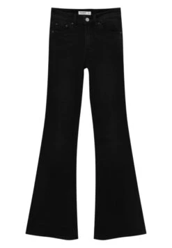 PULL & BEAR High-Waist - Jeans A Zampa - Black -Pull & Bear a1e7d275bf954a2a82f855d45a4a8c34