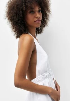 PULL & BEAR Short Tie Dye Halter- Vestito Estivo - White -Pull & Bear a2481dff142b4f9894bc1896a499882f