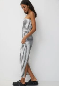 PULL & BEAR Strapless- Vestito Lungo - White 10 PULL & BEAR Strapless- Vestito Lungo - White -Pull & Bear a28e4d2624074ab594f065919ba97661