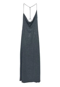 PULL & BEAR SHIMMERY DRAPED - MIDI - Vestito Elegante - Grey -Pull & Bear a298c7d979b14576ac189b706657026e