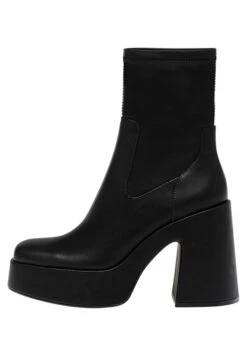 PULL & BEAR Stretch- Stivaletti Con Plateau - Black