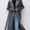 PULL & BEAR TrenchGrey Donna Cappotti PUC21U0ED-C11