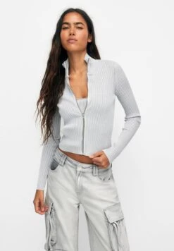PULL & BEAR CardiganLight Grey Donna Maglieria PUC21I0OA-C11