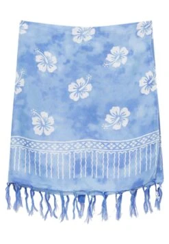 PULL & BEAR Sarong Flowers - Accessorio Da Spiaggia - Blue -Pull & Bear a73684c654f343d6ab41774111fa8080