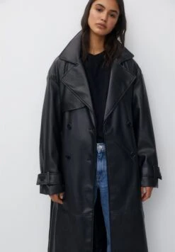 PULL & BEAR TrenchMottled Black Donna Cappotti PUC21U0ED-Q11 14 PULL & BEAR TrenchMottled Black Donna Cappotti PUC21U0ED-Q11 -Pull & Bear a77d3b7fa7814c67809c37617103983b