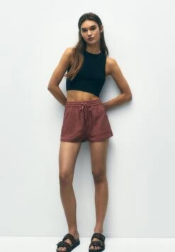 PULL & BEAR Flowing With PocketsShortsLight Brown Donna Shorts PUC21S0E8-O11 -Pull & Bear a899587f72dd4f80812d13c237fbe9fc
