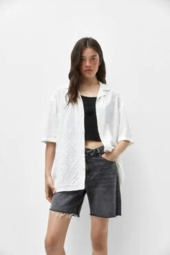 PULL & BEAR With Embroidered DetailCamiciaWhite Donna Camicie E Bluse PUC21009E-A11 -Pull & Bear a8d534570bb64de08c32661d4be15475