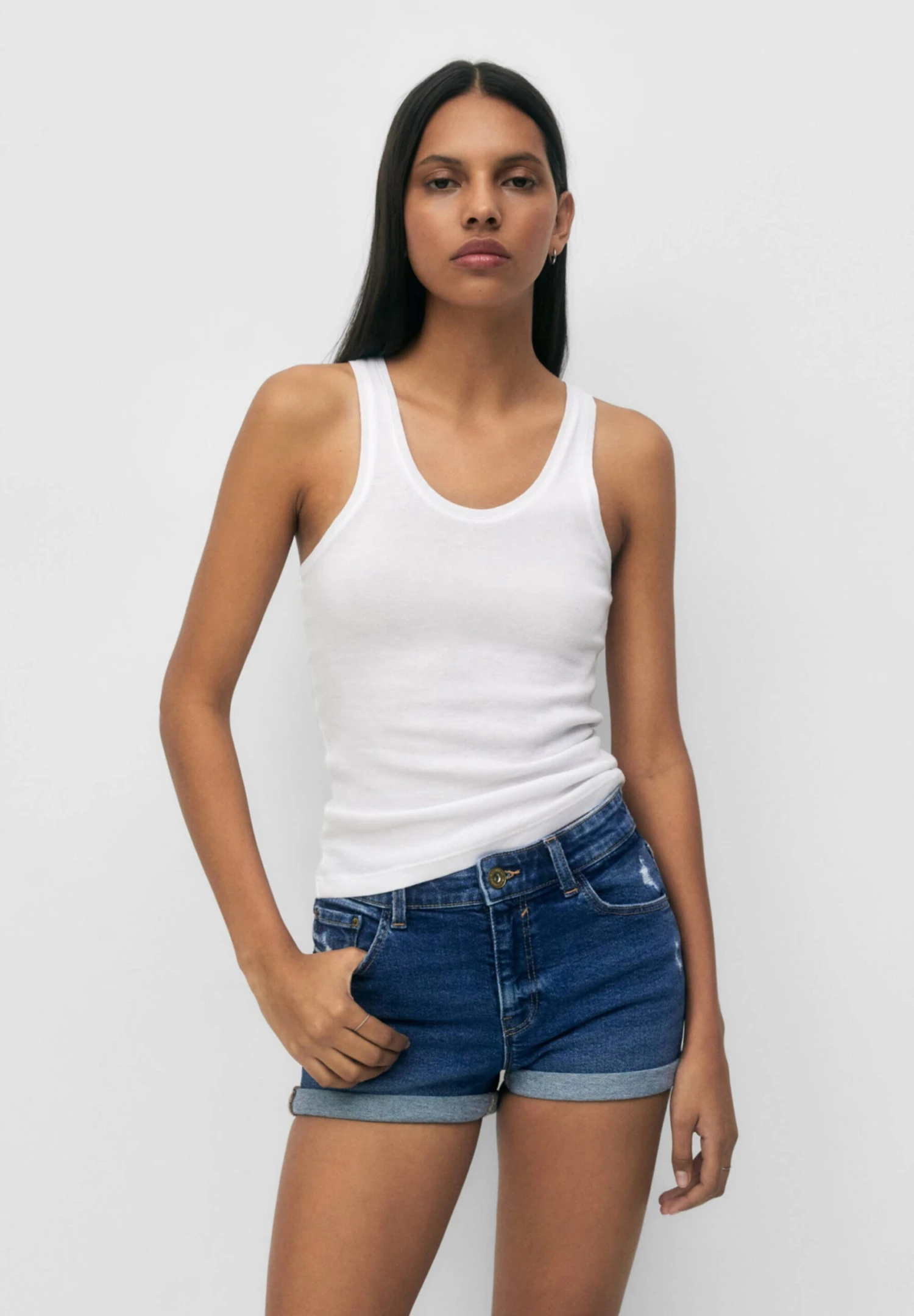 PULL & BEAR With Turn-Up HemsShorts Di JeansBlue Denim Donna Shorts PUC21S0D7-K11 3 PULL & BEAR With Turn-Up HemsShorts Di JeansBlue Denim Donna Shorts PUC21S0D7-K11