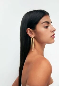 PULL & BEAR Pack Of 3 Pairs Of TonedOrecchiniGold Coloured Donna Gioielli PUC51L0EJ-F11