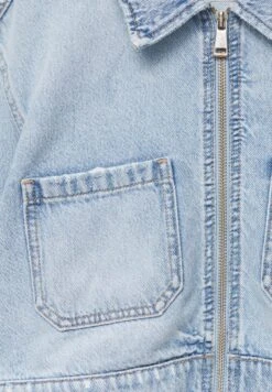 PULL & BEAR Cropped- Giacca Di Jeans - Blue Denim -Pull & Bear aa32ca3c7498411abfbed449a9f46e6d