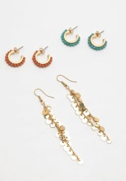 PULL & BEAR Pack Of 6 Pairs Of BohoOrecchiniGold Coloured Donna Gioielli PUC51L0D6-F11 -Pull & Bear ac374385718b4fafa6c98328fb48c55a