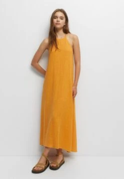 PULL & BEAR Long- Vestito Lungo - Orange
