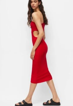 PULL & BEAR Asymmetric Cut-Out MidiTubinoRed Donna Vestiti PUC21C13V-G11 -Pull & Bear af046cd7cff74f429d3455fc253b1efc