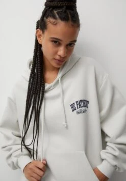 PULL & BEAR Printed- Felpa Con Cappuccio - White -Pull & Bear af13b50944ce49b1828c29562924baa3