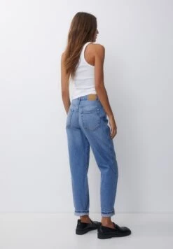 PULL & BEAR GauchoJeans A SigarettaBlue Denim Donna Jeans PUC21N0MT-K11 -Pull & Bear b00170c0f92043c6a153d39b18c1253d