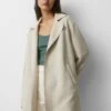 PULL & BEAR With Roll-Up Sleeves - Cappotto Corto - Stone