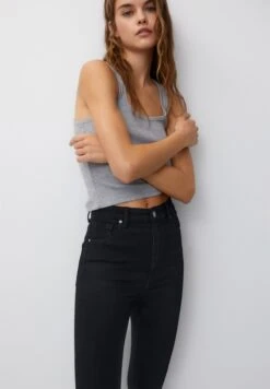 PULL & BEAR Super High WaistedJeans Skinny FitMottled Black Donna Jeans PUC21N0MA-Q11 13 PULL & BEAR Super High WaistedJeans Skinny FitMottled Black Donna Jeans PUC21N0MA-Q11 -Pull & Bear b39a7b3af63e41e790d246caf38c0411