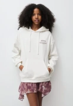 PULL & BEAR Slogan Felpa Con CappuccioBeige Donna Felpe PUC21J11C-B11