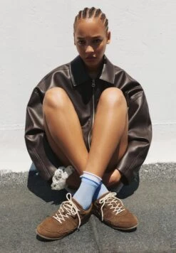 PULL & BEAR RETRO SNEAKERS - Sneakers Basse - Brown