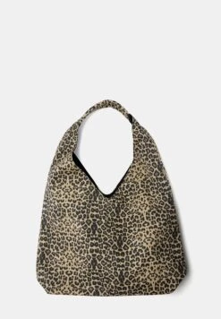 PULL & BEAR Shopping Bag - Mottled Dark Brown -Pull & Bear b439fa8fa0ce4153913eada2074187f8