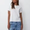 PULL & BEAR Short SleeveT-Shirt Con StampaWhite Donna T-shirt E Top PUC21D2JH-A11