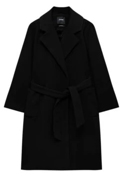 PULL & BEAR Belted Long Cappotto ClassicoMottled Black Donna Cappotti PUC21U0EC-Q11 -Pull & Bear b61c4c8623ae4daaae7633b7ee96f09e