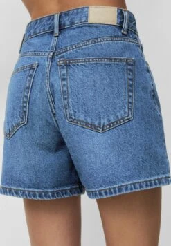PULL & BEAR High-Waist Mom - Shorts Di Jeans - Blue Denim -Pull & Bear b63ad818682d4693a6f8748e5d4a8169