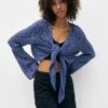 PULL & BEAR Open Knotted CardiganBlue Donna Maglieria PUC21I0OD-K11 2 PULL & BEAR Open Knotted CardiganBlue Donna Maglieria PUC21I0OD-K11 -Pull & Bear b69befdeac4a4d2e9763b53ee66af8ab