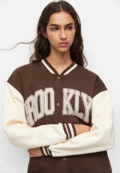 PULL & BEAR BrooklynGiubbotto BomberDark Brown Donna Giacche E Blazer PUC21U0G2-O11 -Pull & Bear b776cf0ef0004329a176cb2660452de8