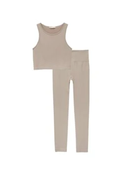 PULL & BEAR Seamless Tank SetLeggingsMottled Ochre Donna T-shirt E Top PUC21D2IW-O11 -Pull & Bear b82e18e6b794497ba95f6512129ee72e