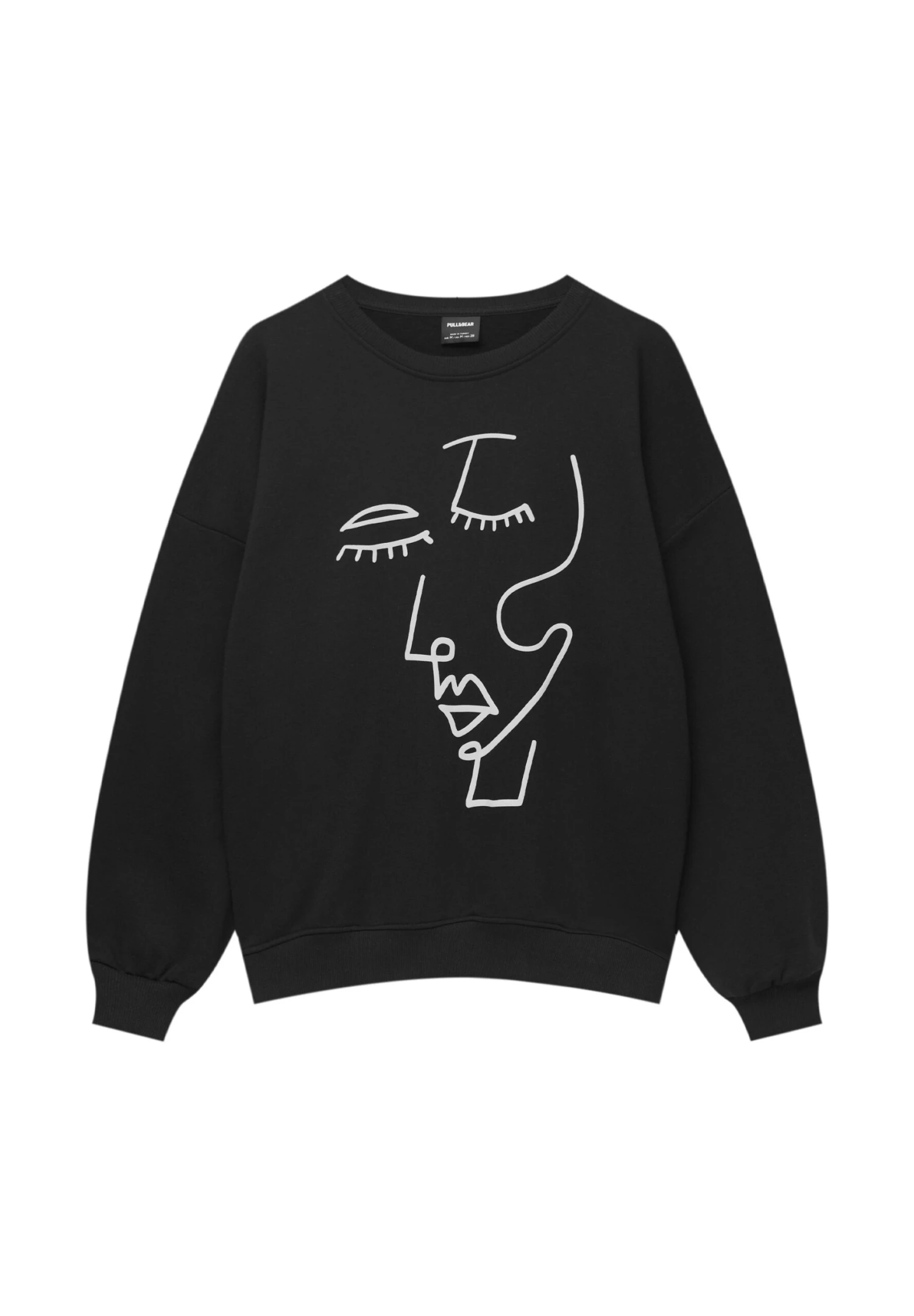 PULL & BEAR With Face Graphic FelpaBlack Donna Felpe PUC21J11P-Q11 7 PULL & BEAR With Face Graphic FelpaBlack Donna Felpe PUC21J11P-Q11 - immagine 5