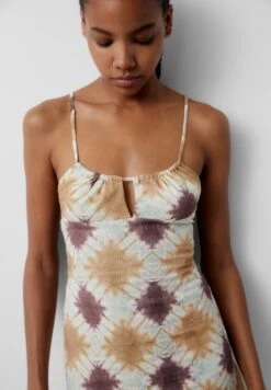 PULL & BEAR PrintedShortVestito EstivoMustard Yellow Donna Vestiti PUC21C14W-E11 -Pull & Bear ba9a45ed329a4925a88327283af91046