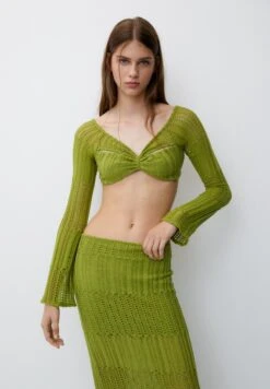 PULL & BEAR Long SleeveMaglioneYellow Donna Maglieria PUC21D2IL-E11