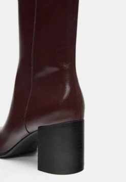PULL & BEAR HEEL - Stivaletti - Bordeaux -Pull & Bear bc909f65b8e84a0ea78528a727ae56d9