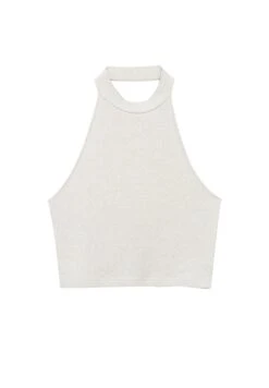 PULL & BEAR Shiny Halter NeckTopBeige Donna T-shirt E Top PUC21D2JT-B11 13 PULL & BEAR Shiny Halter NeckTopBeige Donna T-shirt E Top PUC21D2JT-B11 -Pull & Bear bcdc64607d9d47f49458b7b978277940