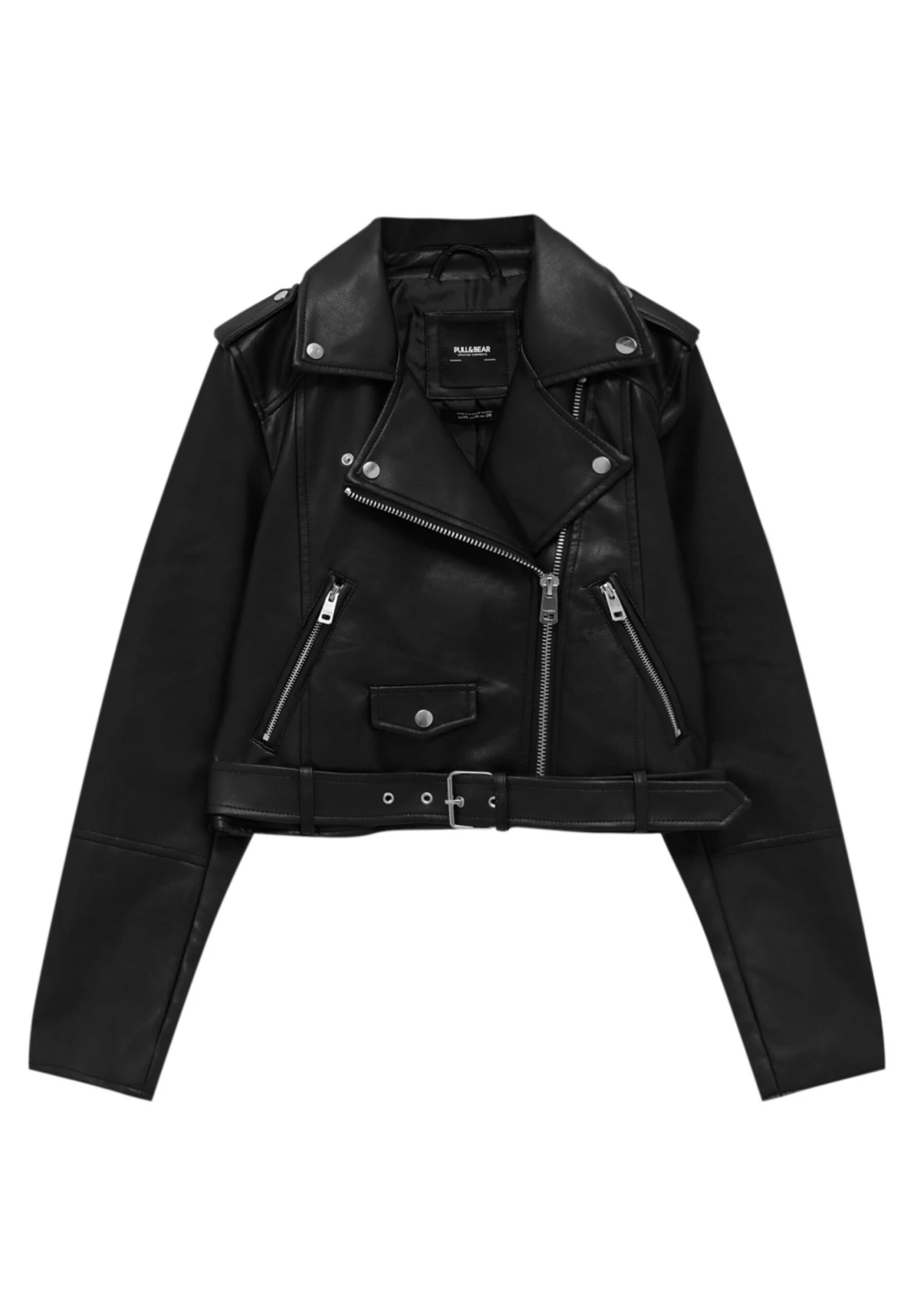 PULL & BEAR With Side ZipGiacca In SimilpelleBlack Donna Giacche E Blazer PUC21G0F0-Q11 7 PULL & BEAR With Side ZipGiacca In SimilpelleBlack Donna Giacche E Blazer PUC21G0F0-Q11 - immagine 5