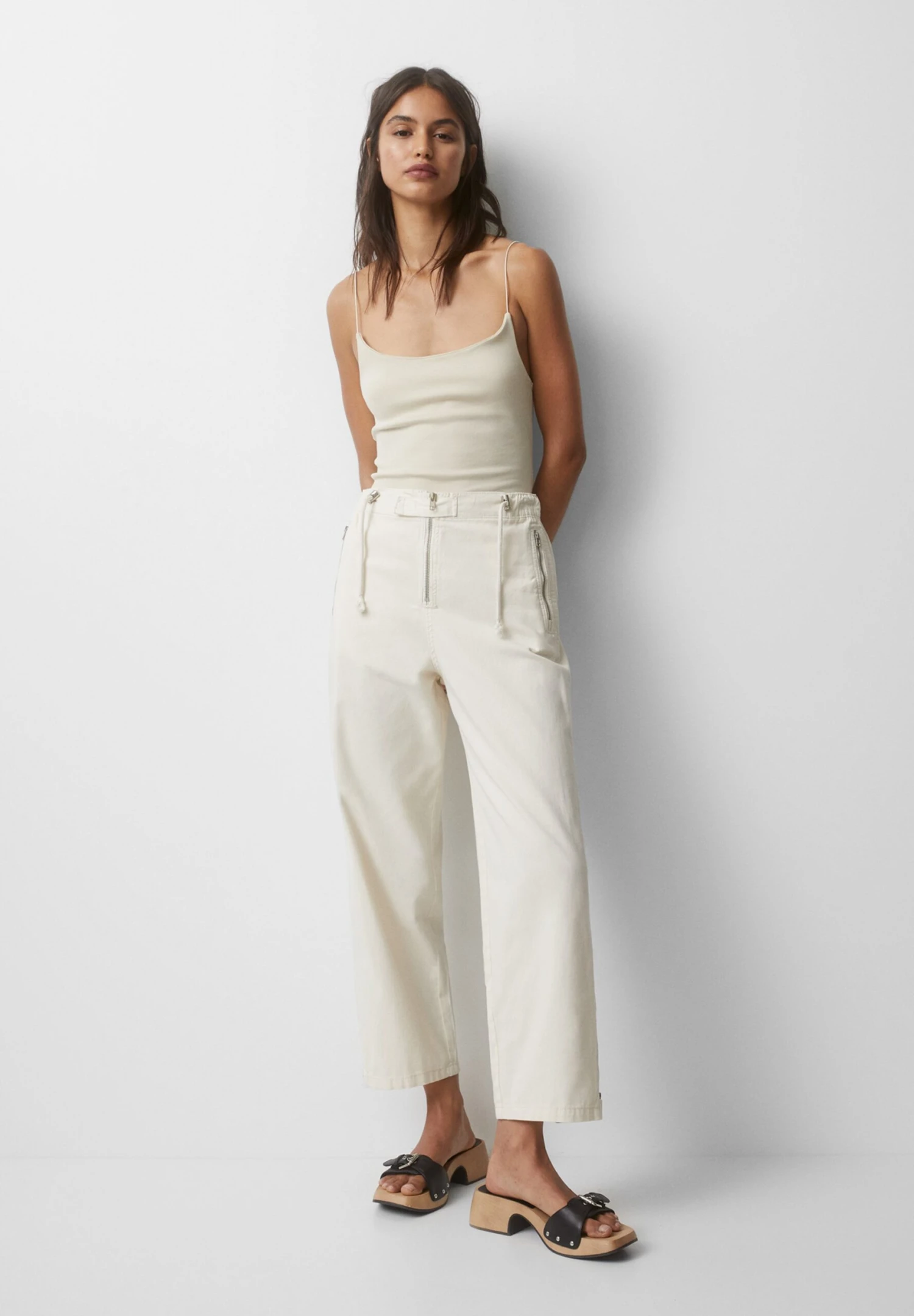 PULL & BEAR With ZipsBaggyJeans A SigarettaBeige Donna Jeans PUC21N0LQ-B11 4 PULL & BEAR With ZipsBaggyJeans A SigarettaBeige Donna Jeans PUC21N0LQ-B11 - immagine 2