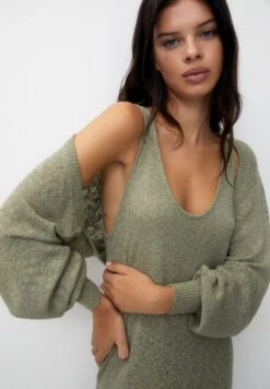 PULL & BEAR Arm WarmersCardiganKhaki Donna Maglieria PUC21I0OI-N11 -Pull & Bear be8893aca69747c1972e2e27e175717c