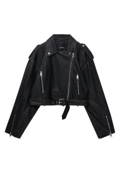 PULL & BEAR Biker Giacca In SimilpelleBlack Donna Giacche E Blazer PUC21G0IA-Q11 -Pull & Bear bf8ca8f02c3a4acdaeef1a8ce4ce4568