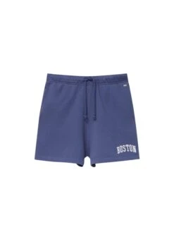PULL & BEAR Boston Print BermudaPantaloni SportiviDark Blue Donna Shorts PUC21S0E0-K11 -Pull & Bear bfce1dc96b9f4330a6d7809cb60e3025