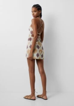 PULL & BEAR PrintedShortVestito EstivoMustard Yellow Donna Vestiti PUC21C14W-E11 -Pull & Bear c15517e207f8496a8d9e733900edf11e