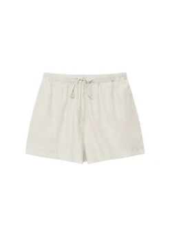PULL & BEAR Flowing Rustic With Elasticated Waistband - Shorts - Sand -Pull & Bear c1c61d1d5b744730bbfd54c9ee6d62dc