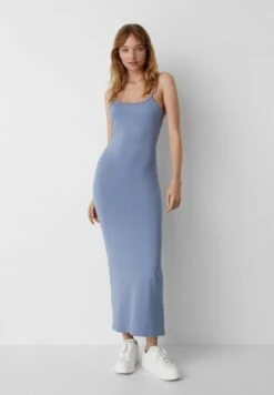 PULL & BEAR Long With Thin StrapsVestito LungoBlue/Grey Donna Vestiti PUC21C146-K11