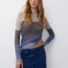 PULL & BEAR Fine OmbréMaglioneBlue Donna Maglieria PUC21I0P4-K11