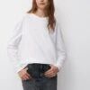 PULL & BEAR Maglietta A Manica LungaWhite Donna T-shirt E Top PUC21D2K5-A11 -Pull & Bear c7160f5eee0a4216b4393df5e1b6e08d