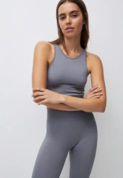 PULL & BEAR Seamless Tank SetLeggingsDark Grey Donna T-shirt E Top PUC21D2IW-C11 -Pull & Bear c8f77322619a4c12a4d854badb57df1f