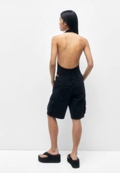 PULL & BEAR Draped Halter NecklineCamicettaBlack Donna Camicie E Bluse PUC21E109-Q11 -Pull & Bear c991b56cea404e4588166c39a36f7406